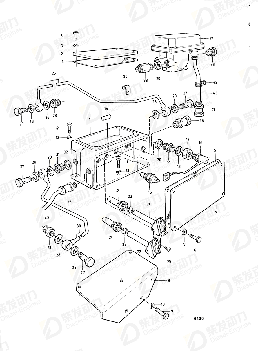 VOLVO Bracket 844126 Drawing